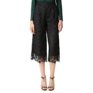 New Diane Von Furstenberg women’s floral Holly Lace Culotte cropped pants XS